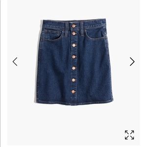 BNWT Madewell Stretch Denim Mini Skirt Arroyo 26